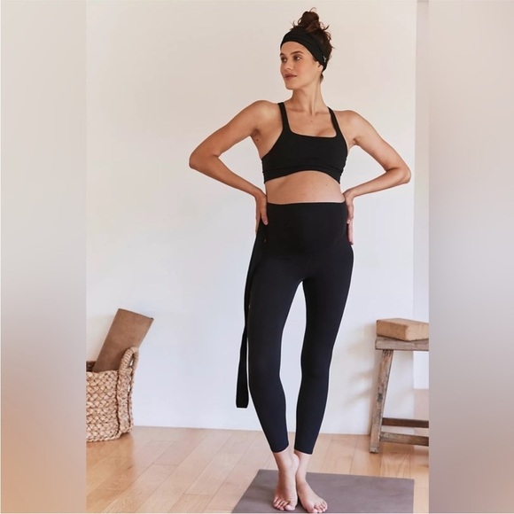 FP Movement x Hatch Never Better Maternity Leggings in Black NEW OB1915843 - Picture 1 of 11